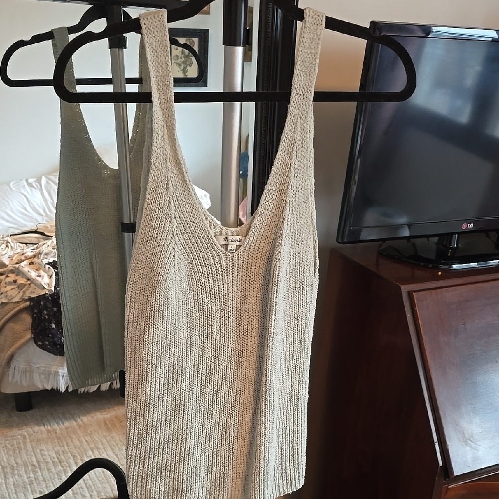 Madewell Women's Cream Knit Tank Top